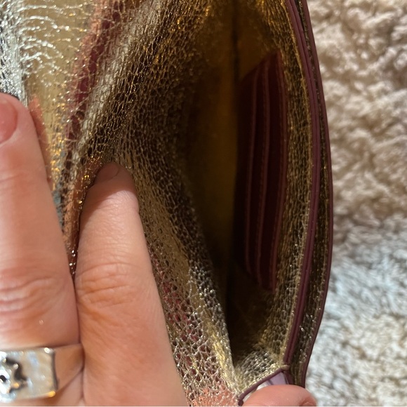 Burgundy Vegan Leather Crossbody Bag - Picture 9 of 10